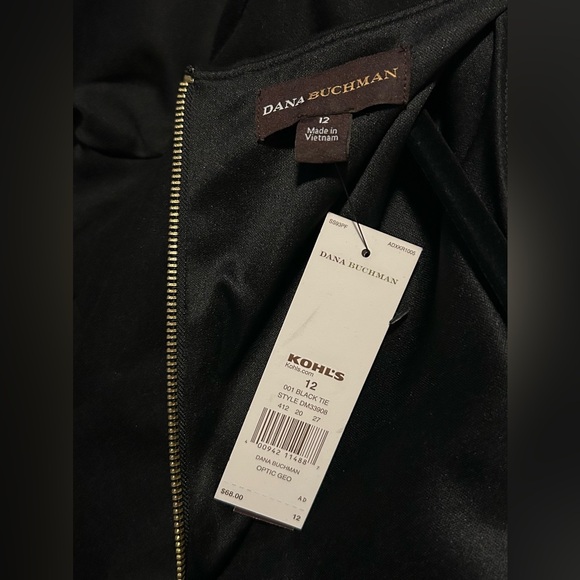 - NWT Dana Buchman color block dress in grey and black size 12 - Picture 7 of 9